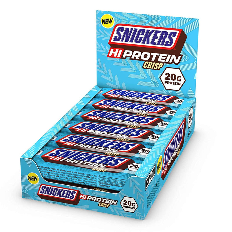 Snickers Hi Protein Crisp Bar 55g - Case of 12