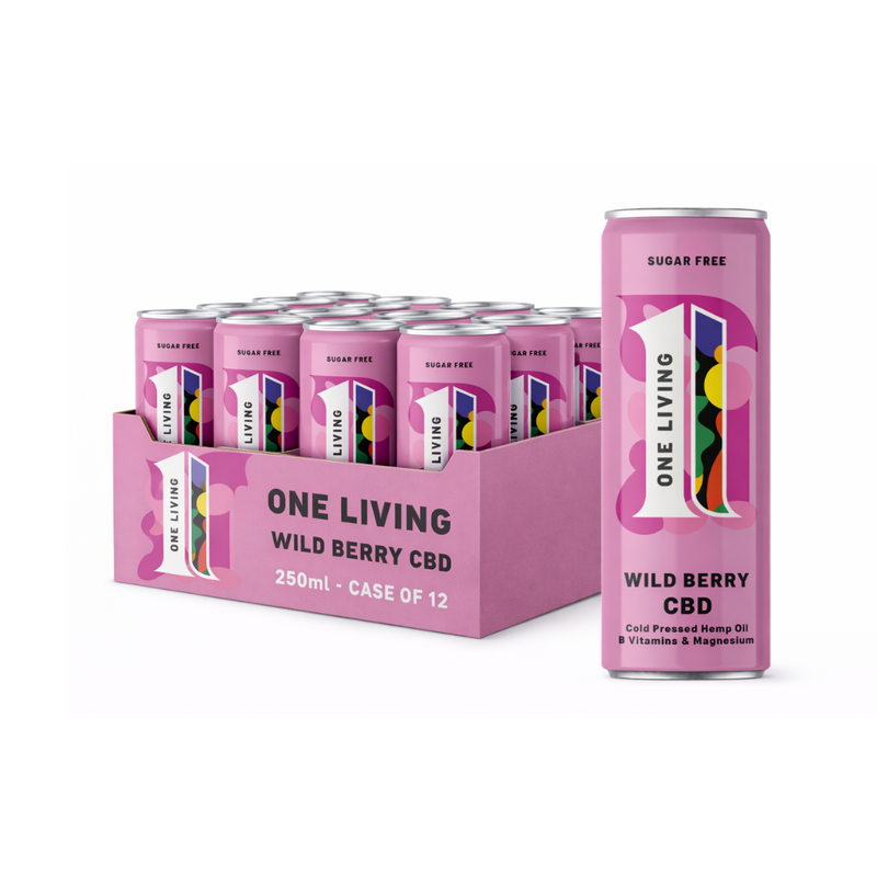 One Living Wild Berry CBD Drink 250ml - Case of 12