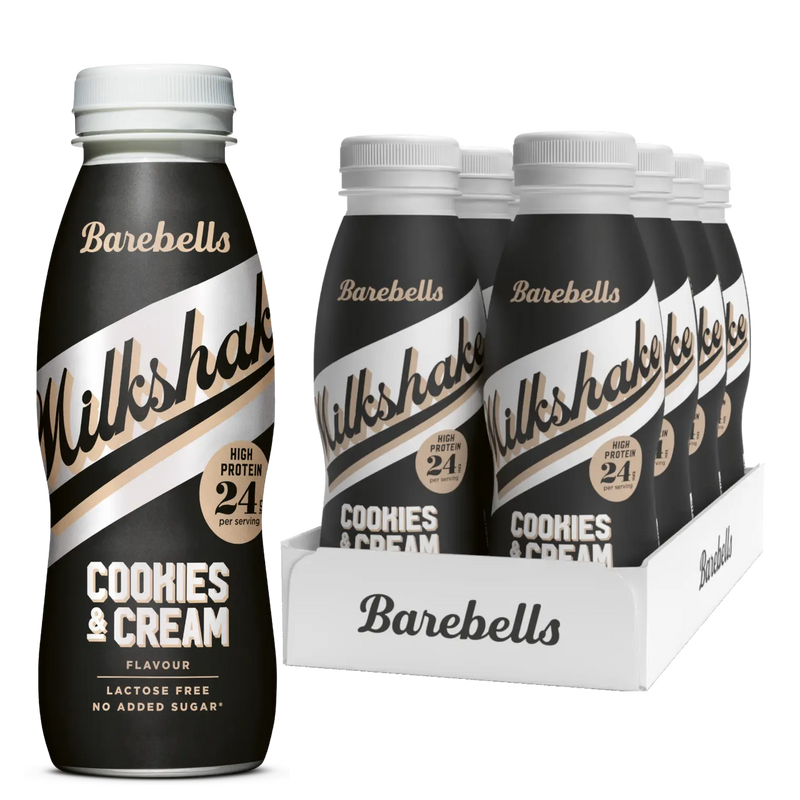 Barebells Cookies & Cream Flavour High Protein Milkshake 330ml - Case of 8