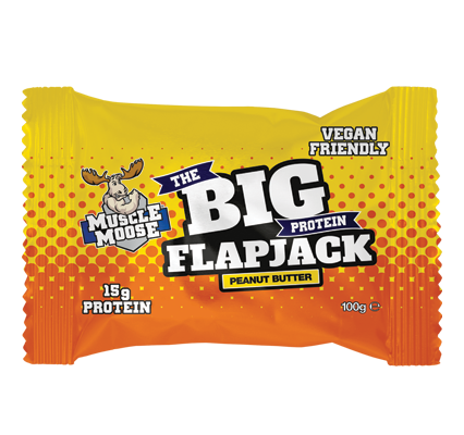 Muscle Moose Big Protein Flapjack Peanut Butter flavour 100g - Case of 12