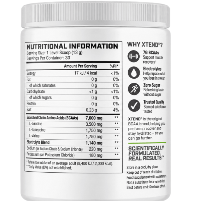 XTEND Original BCAA Powder Smash Apple 30 Servings