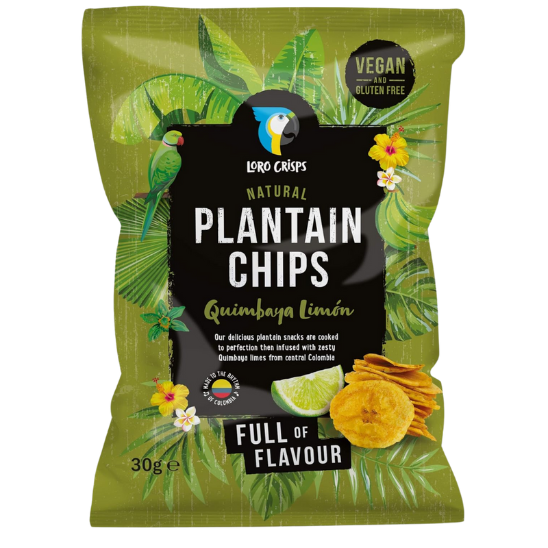 Loro Plantain Chips Quimbaya Lime 30g
