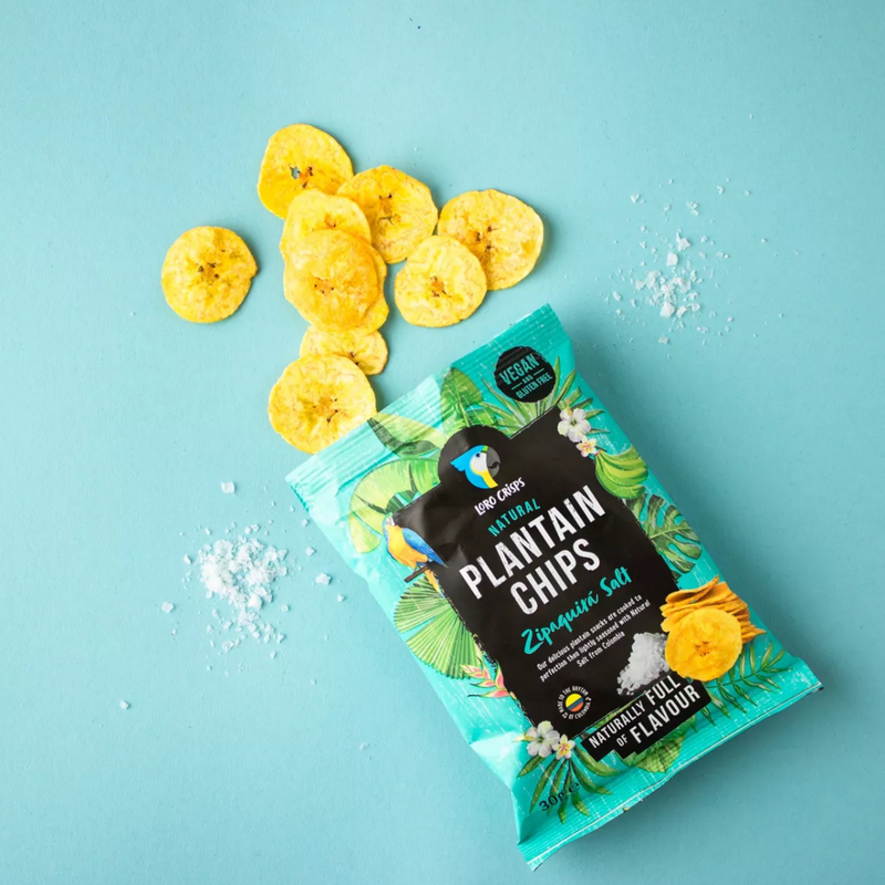 Loro Crisps Zipaquira Salt flavour Plantain Crisps 30g - Case of 20