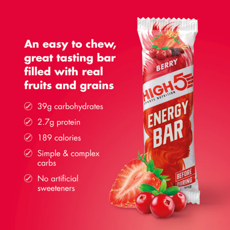 High5 Berry Flavour Energy bar 55g