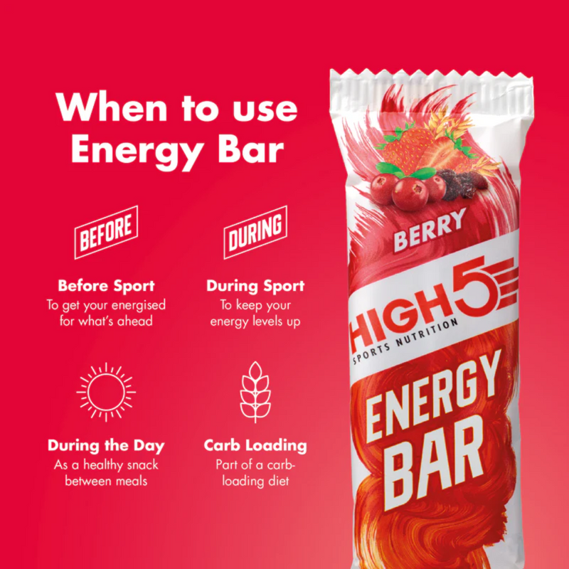 High5 Berry Flavour Energy bar 55g