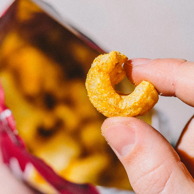 The Curators High Protein Smoky Bacon Pork Puffs 75g - Case of 8