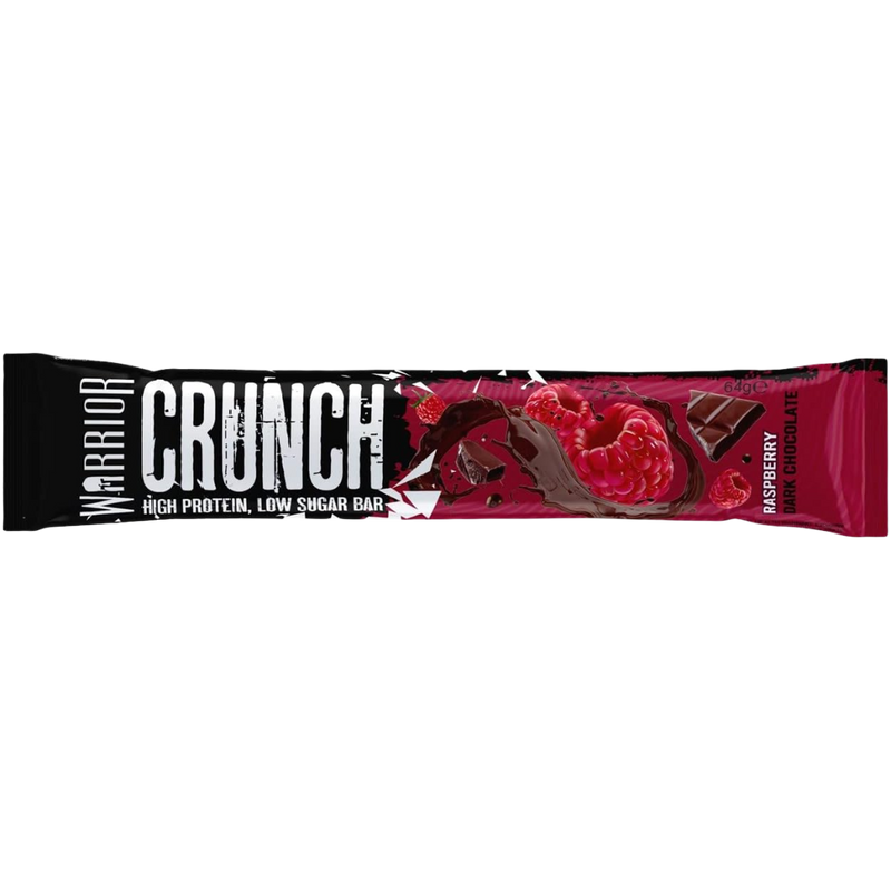 Warrior Crunch Raspberry Dark Chocolate flavour Protein bar 64g - Case of 12