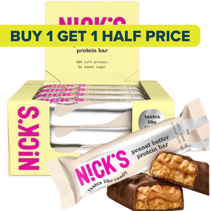 Nick's Peanut Butter flavour Protein bar 50g - Case of 12