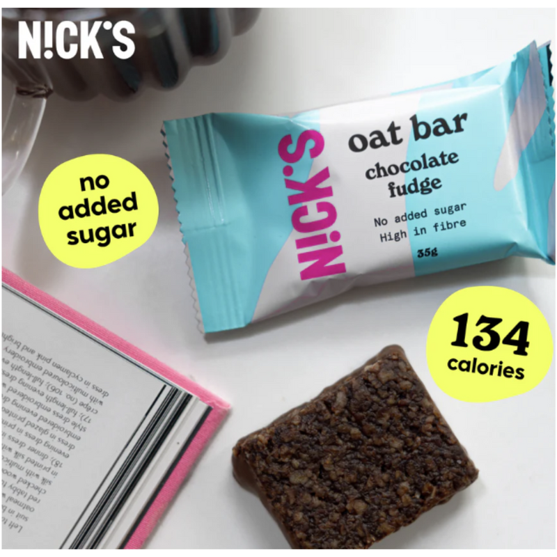 Nick's Chocolate Fudge flavour Oat bar 35g - Case of 12