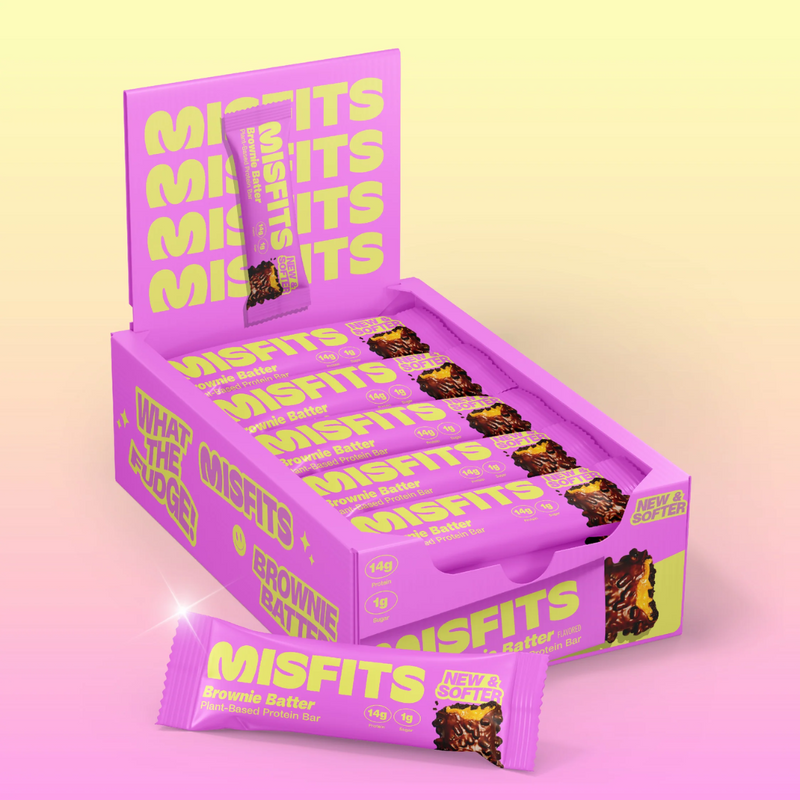 Misfits Brownie Batter Protein bars 50g - Case of 15