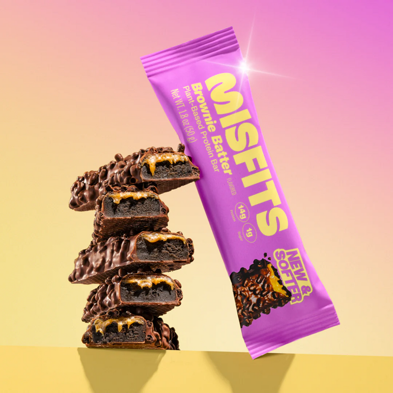 Misfits Brownie Batter Protein bars 50g - Case of 15