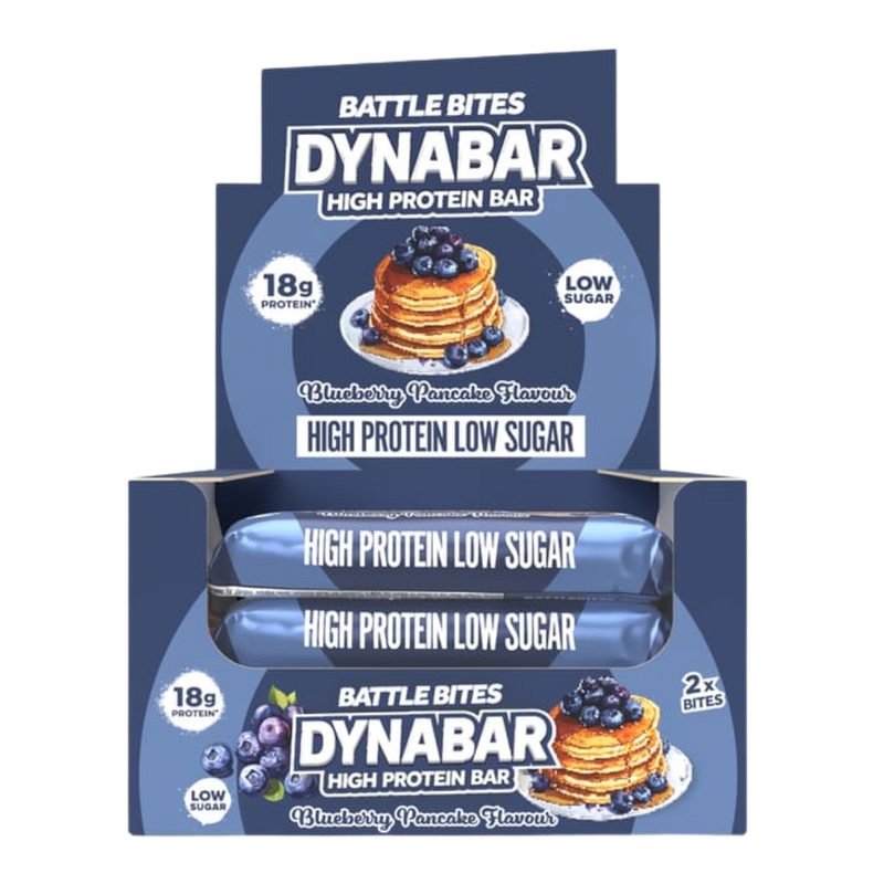 Battle Bites Dynabar Blueberry Pancake flavour Protein bar 60g - Case of 12