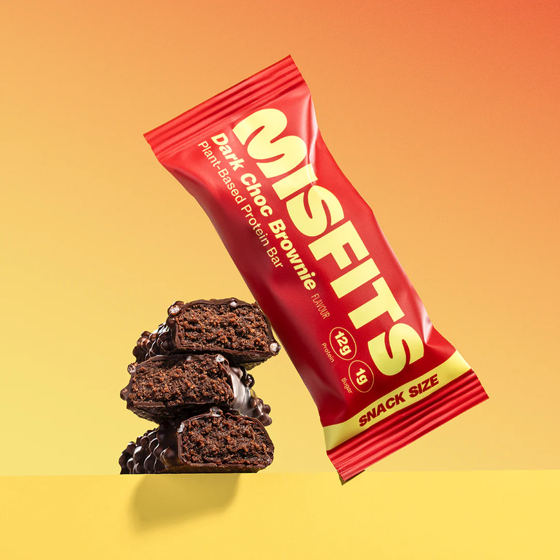 Misfits Dark Choc Brownie SNACK-SIZE Protein bar 40g - Case of 15