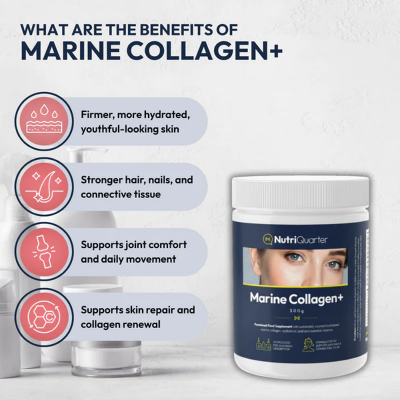 NutriQuarter Marine Collagen+ 300g
