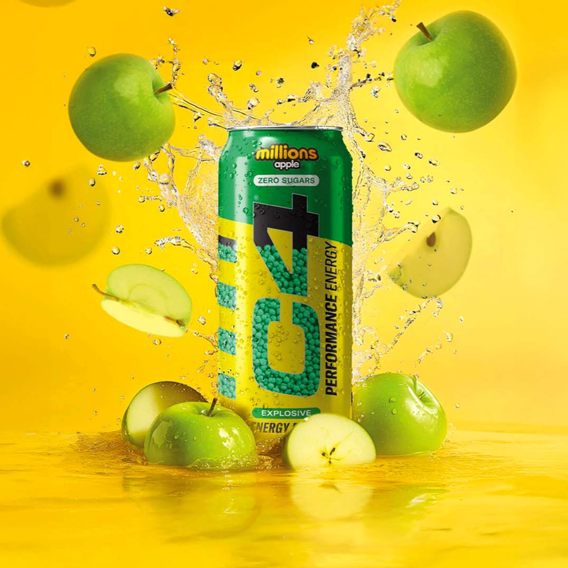 C4 Performance Energy Millions Apple Energy Drink 500ml - Case of 12