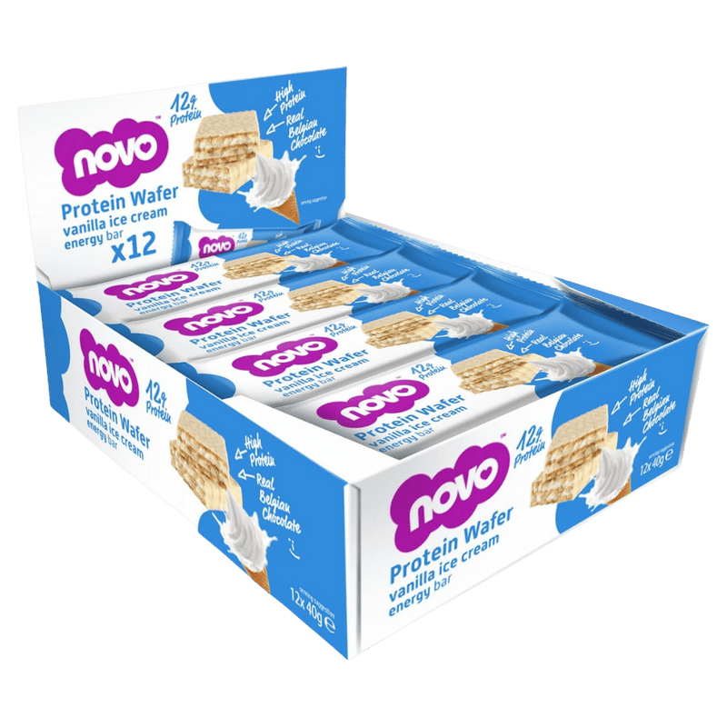 Novo Protein Wafer Bar Vanilla Ice Cream 40g - Case of 12