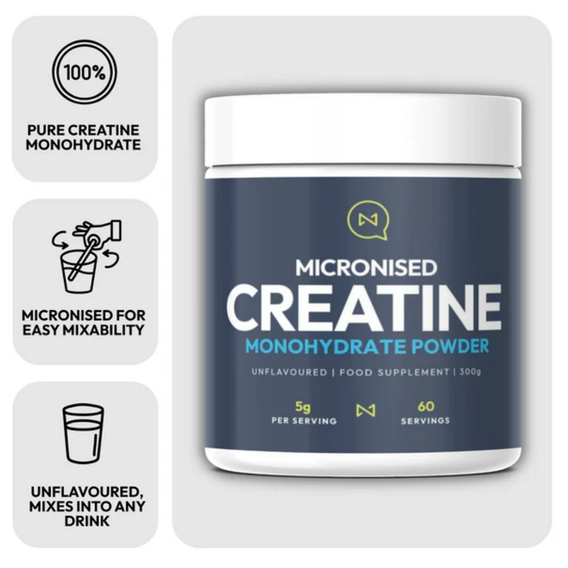NurtiQuarter Creatine Monohydrate Micronised 300g