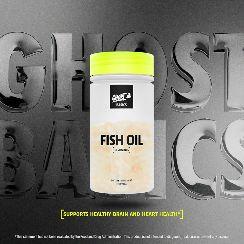 Ghost Basics Fish Oil Supplement Unflavoured (60 Capsules)