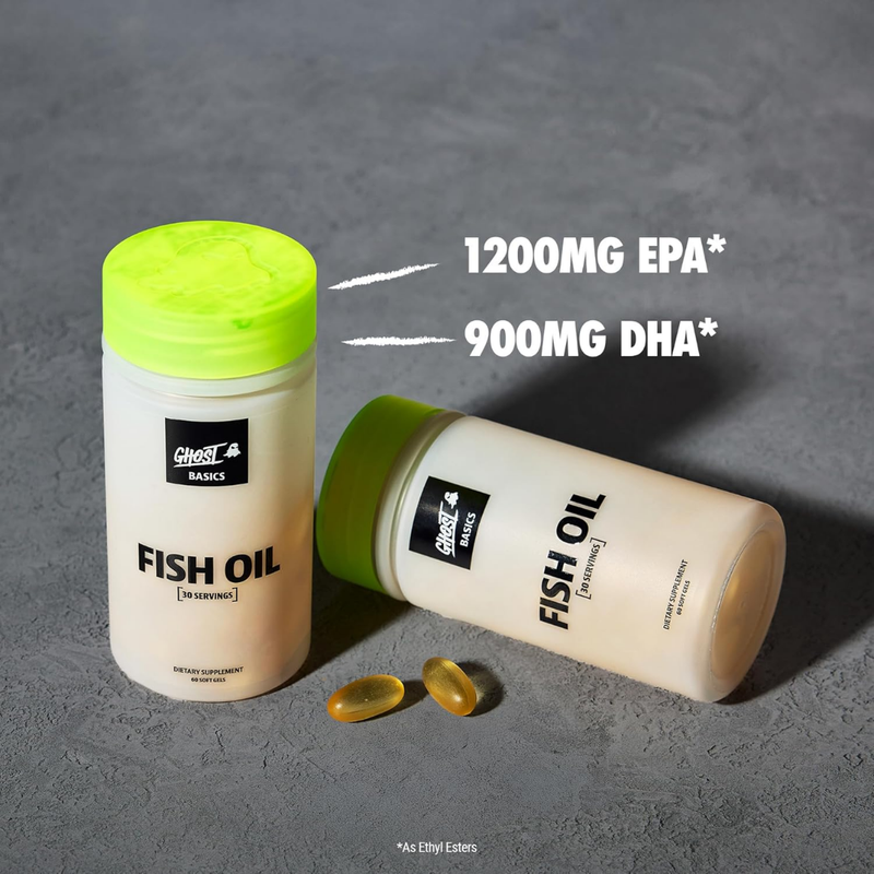 Ghost Basics Fish Oil Supplement Unflavoured (60 Capsules)