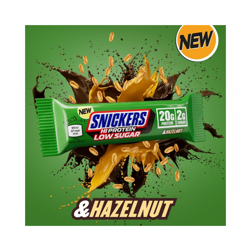 Snickers Hazelnut Hi Protein Bars 57g - Case of 12