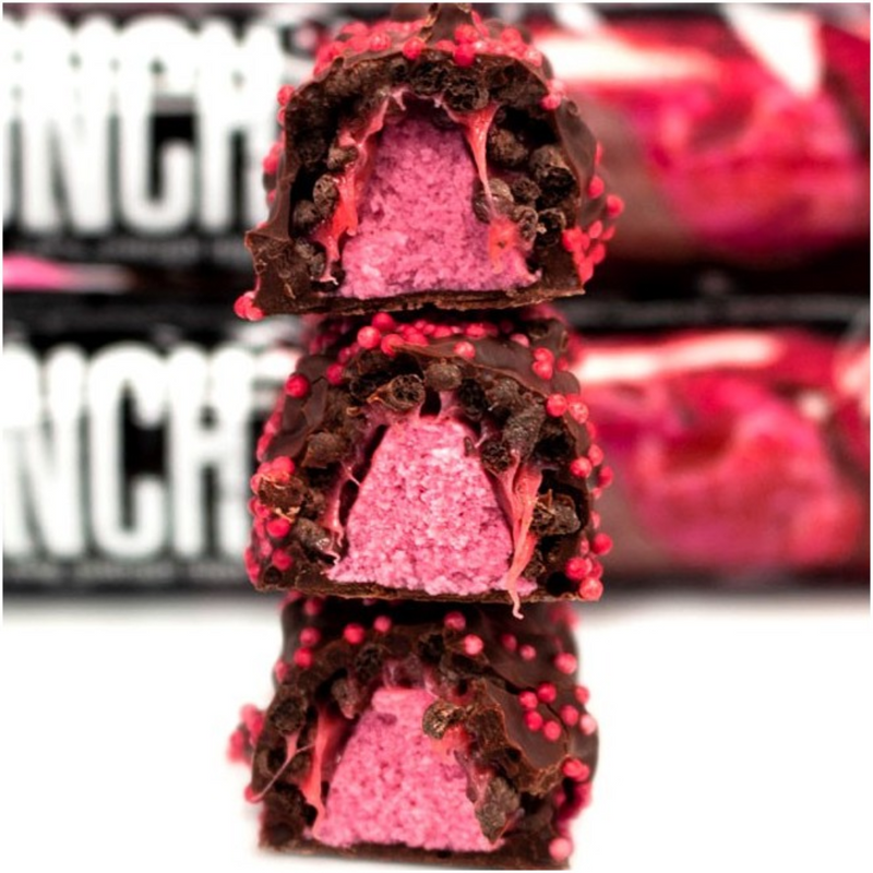 Warrior Crunch Raspberry Dark Chocolate flavour Protein bar 64g - Case of 12