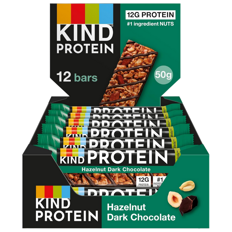 KIND Protein Hazelnut Dark Chocolate Nut bar 50g - Case of 12