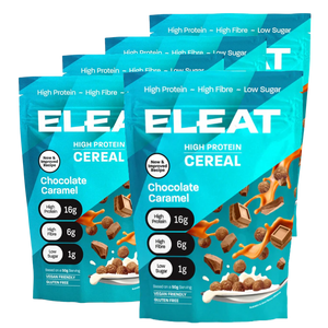 ELEAT Chocolate Caramel High Protein Cereal 250g - Case of 5