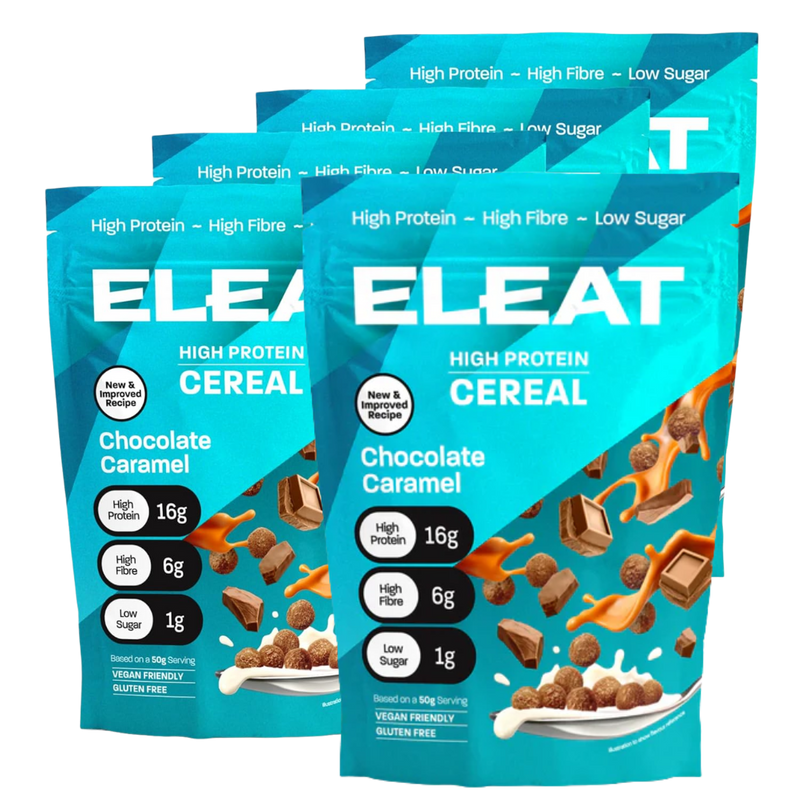 ELEAT Chocolate Caramel High Protein Cereal 250g - Case of 5