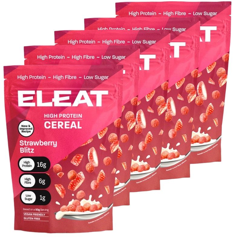 ELEAT Strawberry Flavour High Protein Cereal 250g - Case of 5