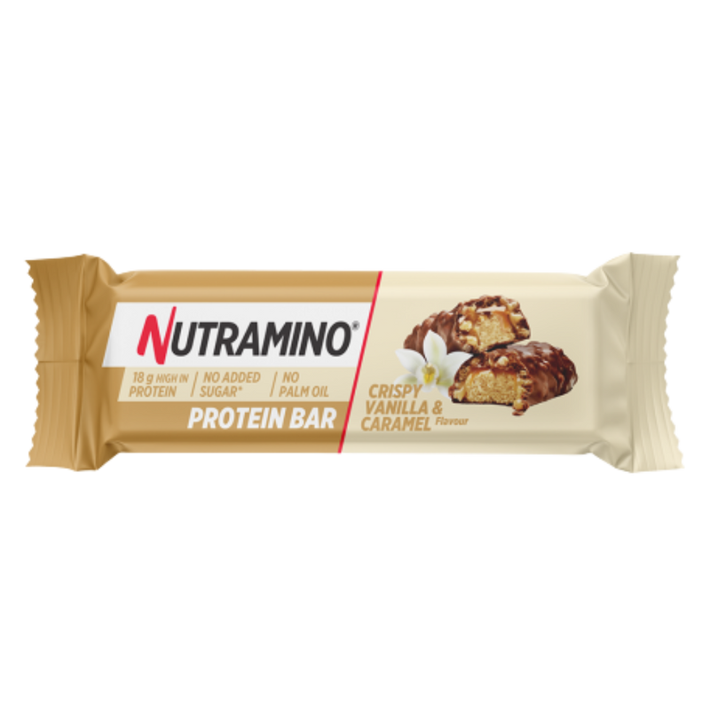 Nutramino Vanilla Caramel Protein bar 55g - Case of 12