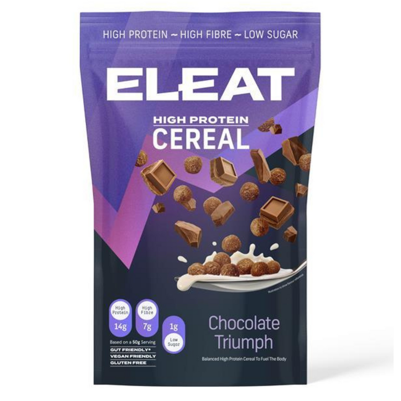 ELEAT Chocolate Triumph Flavour High Protein Cereal 250g - Case of 5
