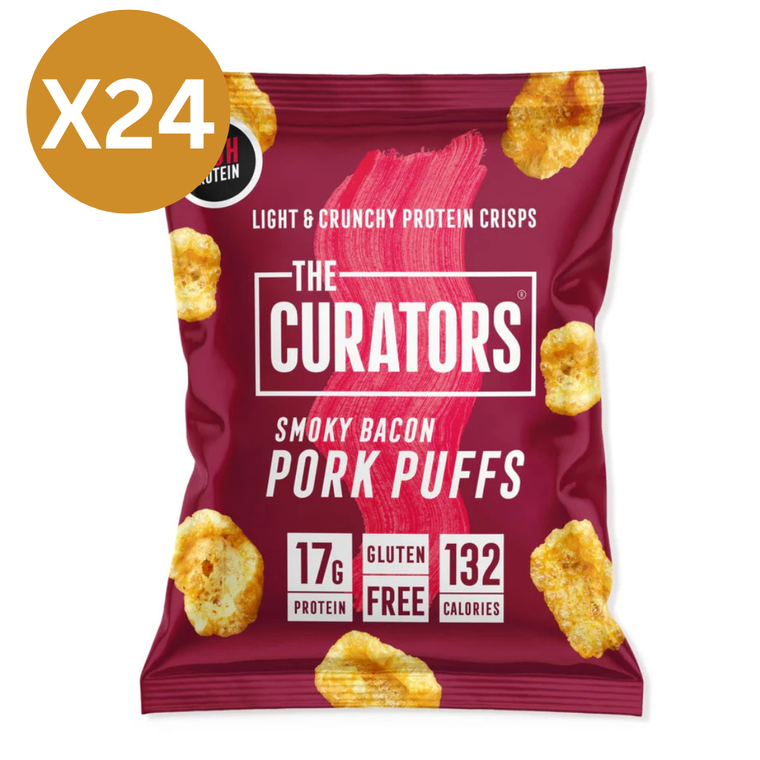 The Curators Original Smoky Bacon Pork Puffs 25g Case Of 24 Multisav