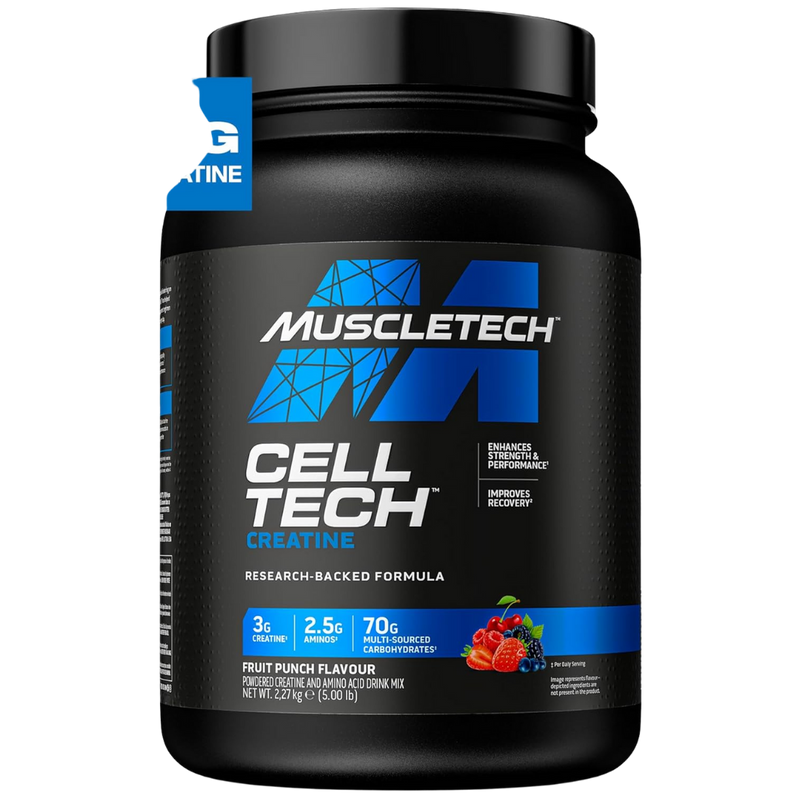 MuscleTech Cell Tech Fruit Punch Flavour Creatine Monohydrate Powder 2.27kg