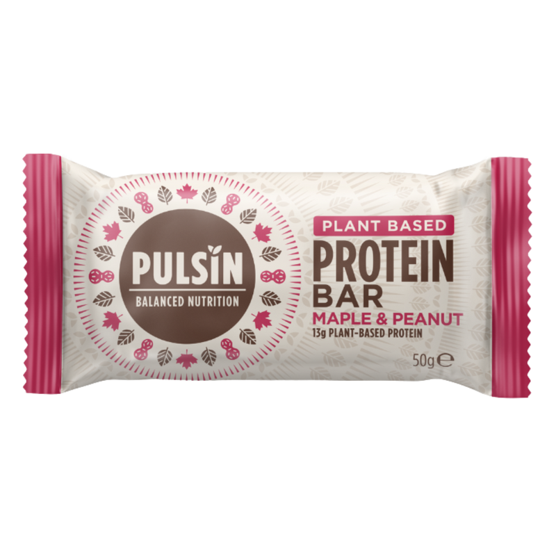 Pulsin Maple & Peanut Protein bar 50g - Case of 18