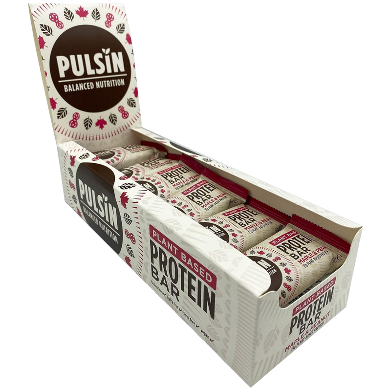 Pulsin Maple & Peanut Protein bar 50g - Case of 18