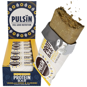 Pulsin Vanilla Choc & Almond Protein bar 50g - Case of 18