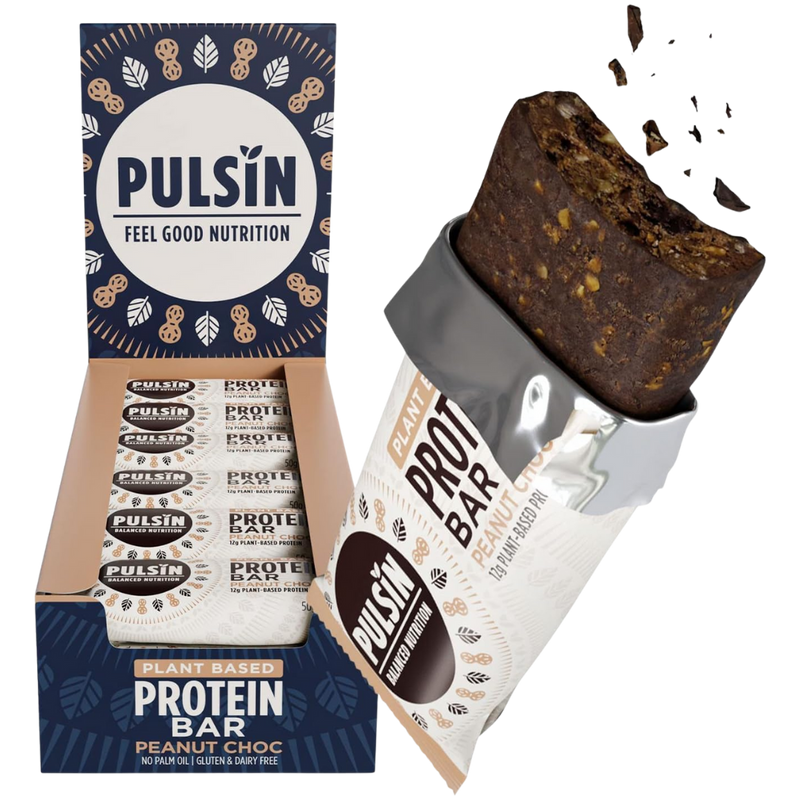 Pulsin Peanut Choc Protein bar 50g - Case of 18