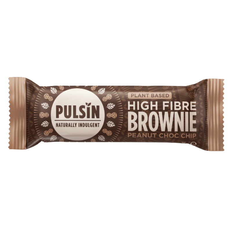 Pulsin Peanut Choc Chip Brownie 35g - Case of 18