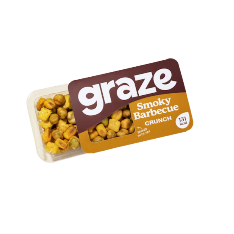 Graze Smoky BBQ Crunch 28g - Case of 9 Packs