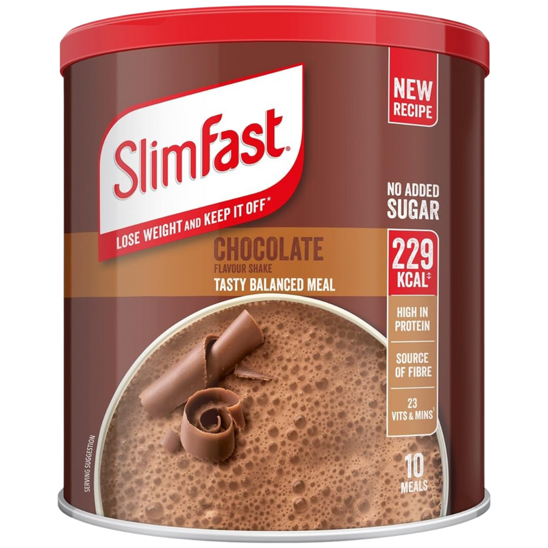 SlimFast Meal Replacement Shake Powder Chocolate Flavour 375g (10 meals)