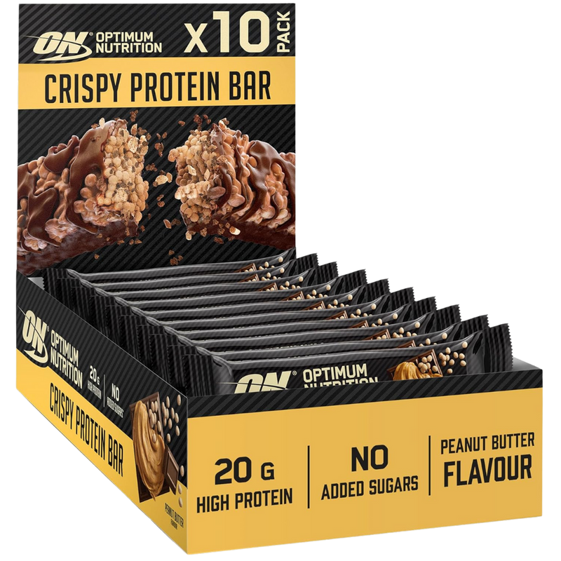 Optimum Nutrition Peanut Butter Crispy Protein bar 65g - Case of 10