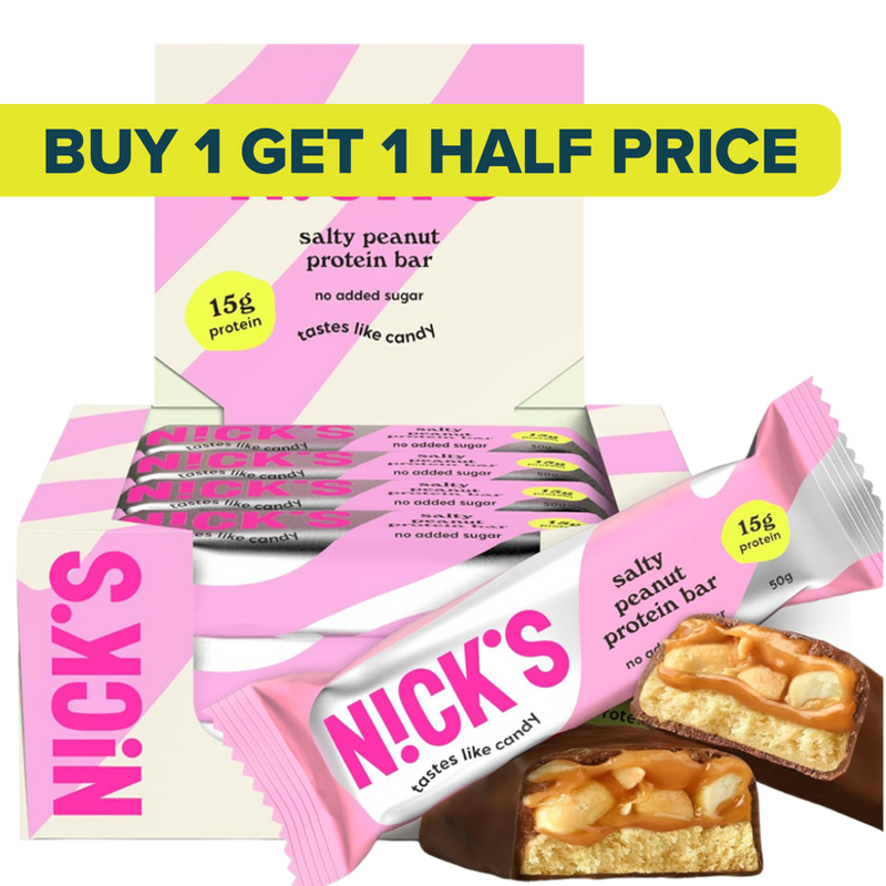 Nick's Salty Peanut flavour Protein bar 50g - Case of 12