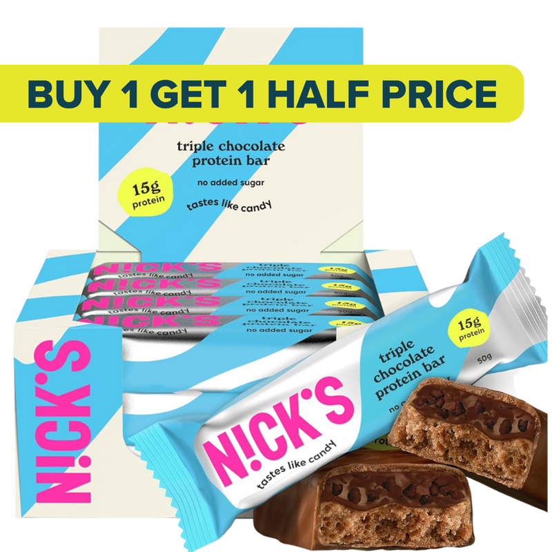 Nick's Triple Chocolate flavour Protein bar 50g - Case of 12