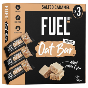 Fuel10k Salted Caramel Topped Oat bars (3 x 45g multipack)