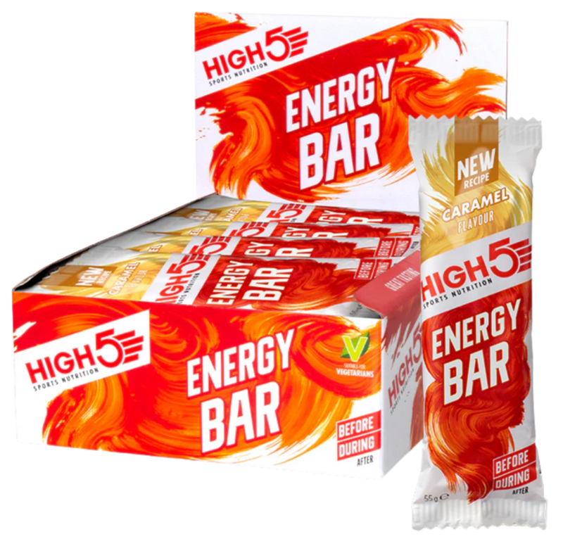High5 Caramel Flavour Energy bar 55g - Case of 12