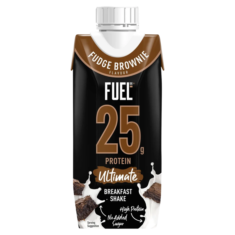 Fuel10k Ultimate Breakfast Shake Fudge Brownie 330ml - Case of 8