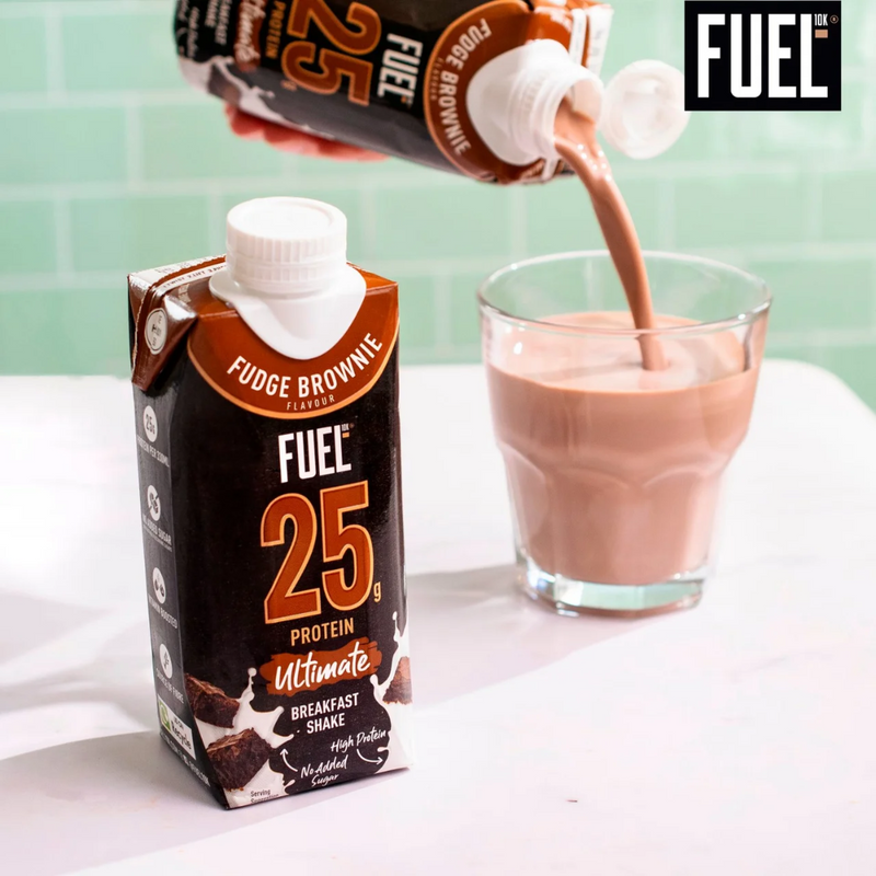 Fuel10k Ultimate Breakfast Shake Fudge Brownie 330ml - Case of 8