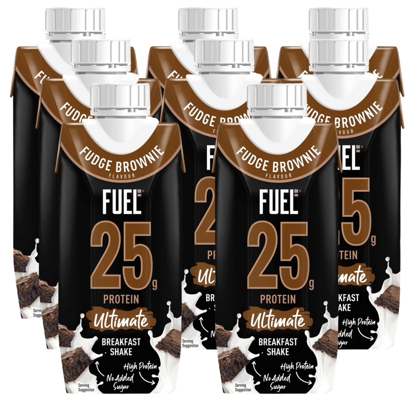 Fuel10k Ultimate Breakfast Shake Fudge Brownie 330ml - Case of 8