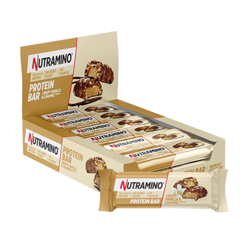 Nutramino Vanilla Caramel Protein bar 55g - Case of 12