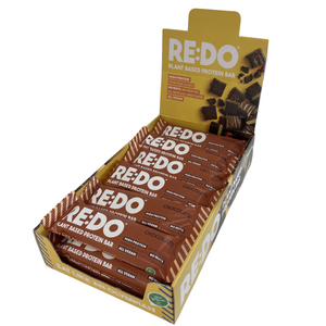 RE:DO Chocolate Flavour Plant Based Protein Bar 60g - Case of 18
